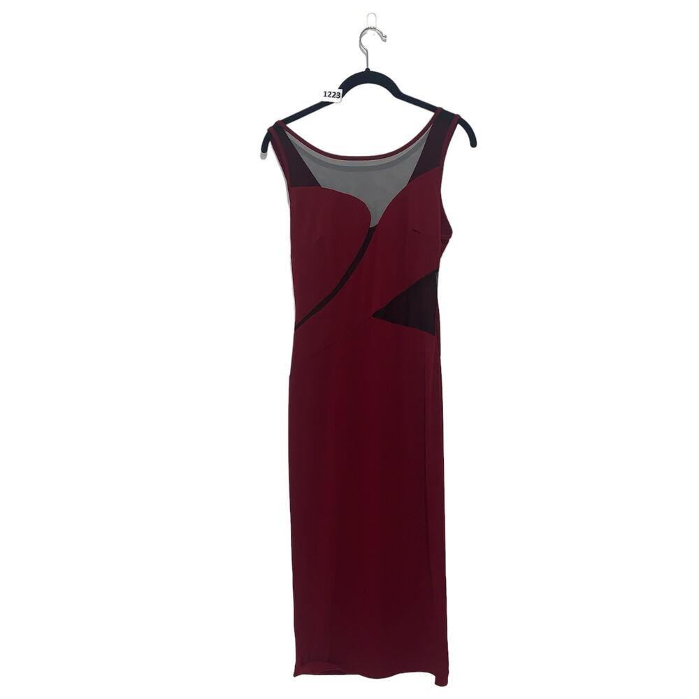 Cameo Women's, Red, Crew-neck, Cap-Sleeve, Sheath, Dress, Size M